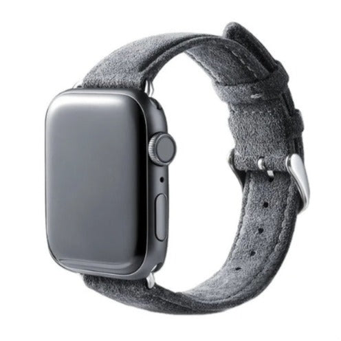 Alcantara® Apple Watch Band - Platinum Gray