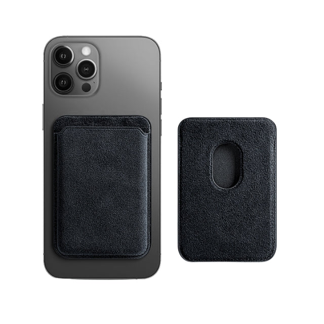 Alcantara® MagSafe Wallet - Charcoal Black