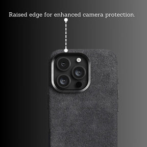 Charcoal Black Alcantara® iPhone Case