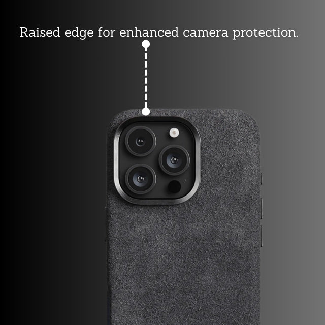 Charcoal Black Alcantara® iPhone Case