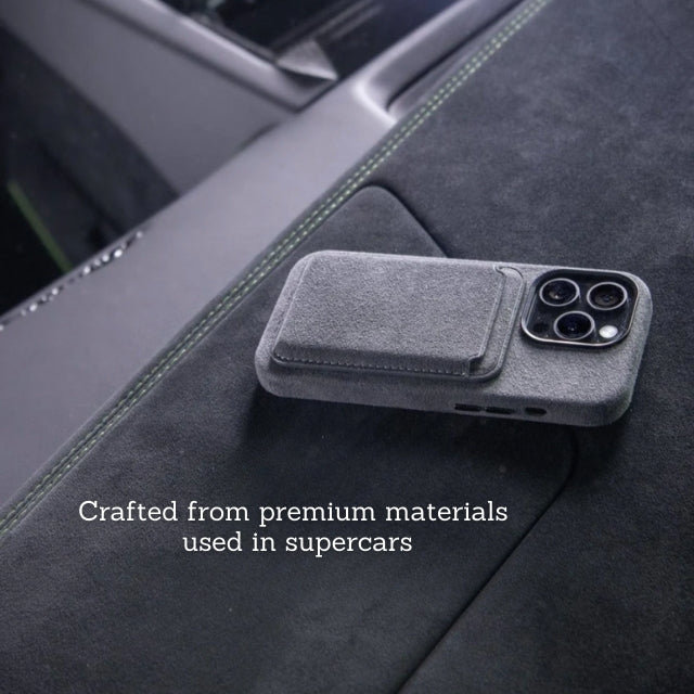 Charcoal Black Alcantara® iPhone Case