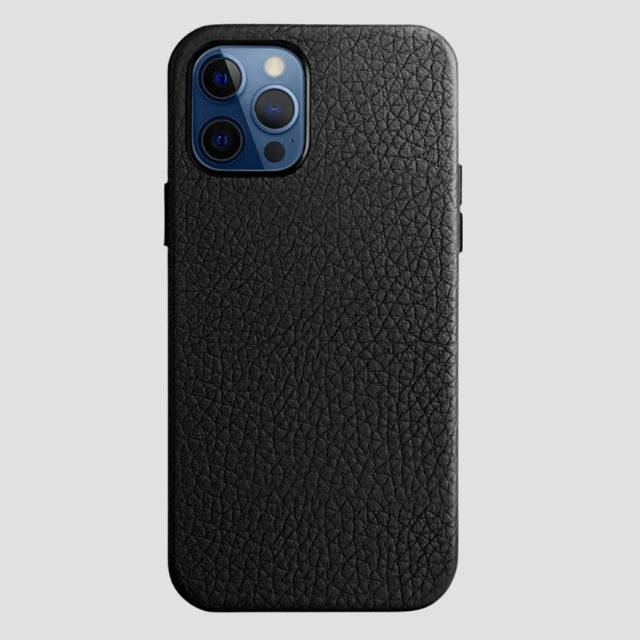 Midnight Black iPhone Leather Case