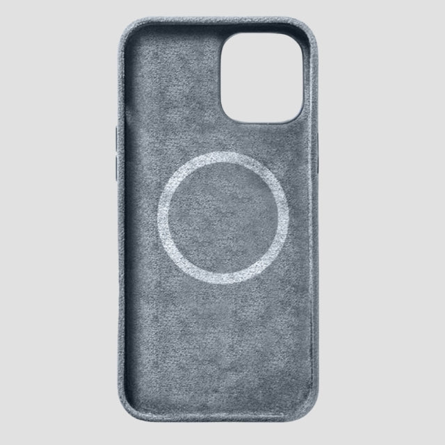 Silver Gray Alcantara iPhone Case