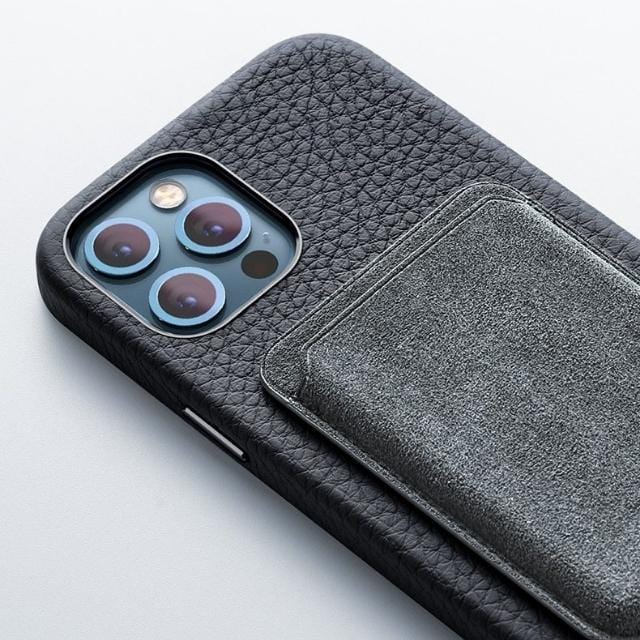 Midnight Black iPhone Leather Case